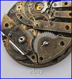 Antique Patek Philippe 34mm Pocket Watch Movement For Repairs