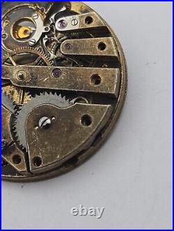 Antique Patek Philippe 34mm Pocket Watch Movement For Repairs