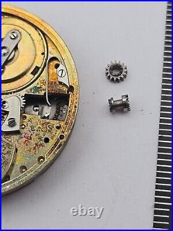 Antique Patek Philippe 34mm Pocket Watch Movement For Repairs