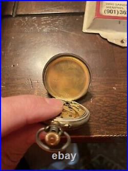 Antique Pocket Watch Movement For Parts Repair Only