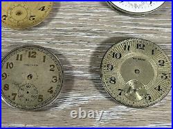Antique Pocket Watch Parts/repair Lot Magnin Delmark Tissot