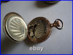 Antique Pocket Watch group (3) Parts Repair, Remontoir, NY standard, Huguenin