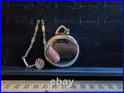 Antique Sheffield Slim Pocket Watch Parts Or Repair Item Only Will Not Wind Run
