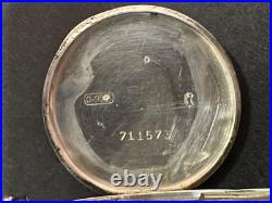 Antique Sterling Silver Trench Watch for Parts or Repair
