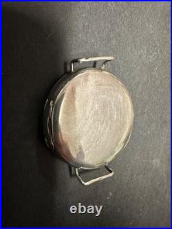 Antique Sterling Silver Trench Watch for Parts or Repair