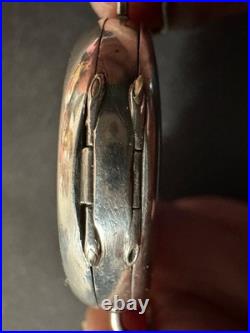 Antique Sterling Silver Trench Watch for Parts or Repair