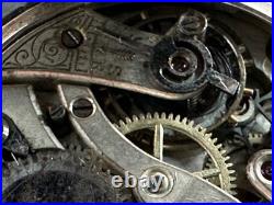 Antique Sterling Silver Trench Watch for Parts or Repair