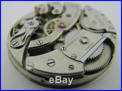 Antique Swiss 41.85mm AGASSIZ 21J 7ADJ Pocket Watch Movement ca. 1920's REPAIR