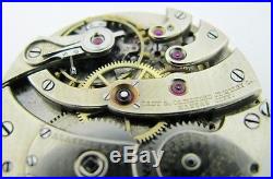 Antique Swiss 41.85mm AGASSIZ 21J 7ADJ Pocket Watch Movement ca. 1920's REPAIR