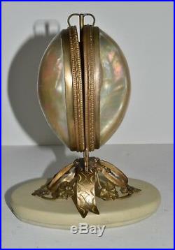 Antique Victorian Shell Pocket Watch Display Holder AS IS for Parts or Repair