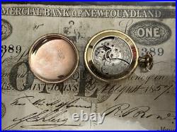 Antique Waltham Fancy Dial Gold Filled Pocket Watch PARTS or REPAIR