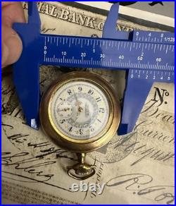 Antique Waltham Fancy Dial Gold Filled Pocket Watch PARTS or REPAIR