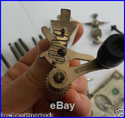 Antique lathe watchmaker jeweller repair tools parts pivot jacot attachments