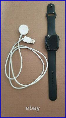 Apple Watch 5, 44MM In Space Gray Aluminum Case Cracked Screen Parts / Repair