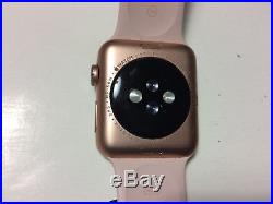 Apple Watch Series 3 42mm Power On Cracked Screen For Parts Or Repair Only