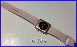 Apple Watch Series 3 42mm Power On Cracked Screen For Parts Or Repair Only