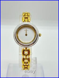 As-Is GUCCI 11/12 Change Bezel Watch White Dial Silver For Parts Or Repair As-Is GUCCI 11/12 Change Bezel Watch White Dial Silver For Parts Or Repair