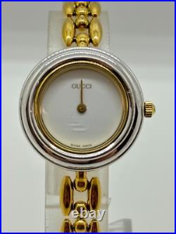 As-Is GUCCI 11/12 Change Bezel Watch White Dial Silver For Parts Or Repair As-Is GUCCI 11/12 Change Bezel Watch White Dial Silver For Parts Or Repair