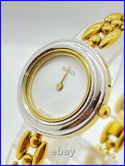As-Is GUCCI 11/12 Change Bezel Watch White Dial Silver For Parts Or Repair As-Is GUCCI 11/12 Change Bezel Watch White Dial Silver For Parts Or Repair