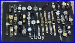 Assorted Lot Of Men's Watches X 34. For Parts / Repair. Battery Not Checked