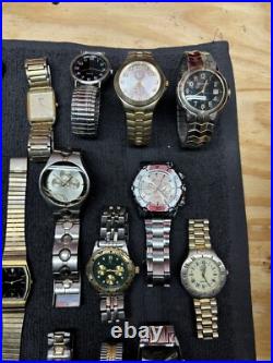 Assorted Lot Of Men's Watches X 34. For Parts / Repair. Battery Not Checked