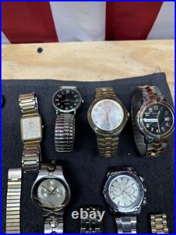 Assorted Lot Of Men's Watches X 34. For Parts / Repair. Battery Not Checked