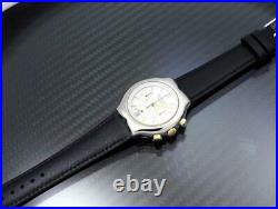 Authentic Tiffany & Co Tesoro Quartz Chronograph 18K YG Steel (Repair Or Parts)