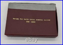 BB Watch Crystal Installer WithBox Of 12 Dies For This Crystal Installer