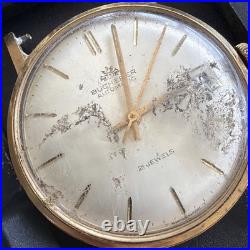 BB37 Vintage 1960s Bucherer 21 Jewel Automatic Watch GoldTone Parts/Repair As Is