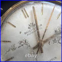 BB37 Vintage 1960s Bucherer 21 Jewel Automatic Watch GoldTone Parts/Repair As Is