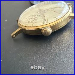 BB37 Vintage 1960s Bucherer 21 Jewel Automatic Watch GoldTone Parts/Repair As Is