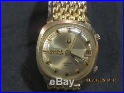 BULOVA ACCUTRON Astronaut Mark IV 14K Gold Filled Men's Watch F127 PARTS/REPAIR