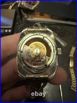 Baylor 70s Automatic Diver Running Condition Unknown Patina Parts/Repair
