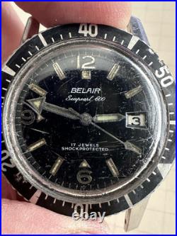 Belair Sea Pearl 600 17J 20ATM Diver Diving Watch For Repair or Parts Belair Sea Pearl 600 17J 20ATM Diver Diving Watch For Repair or Parts