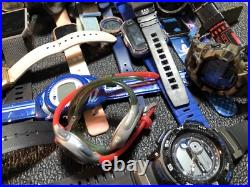 Big Digital Watch Lot For Part Or Repair Garmin, Apple, Casio, Timex, Shark, Samsung