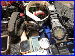 Big Digital Watch Lot For Part Or Repair Garmin, Apple, Casio, Timex, Shark, Samsung
