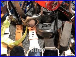 Big Digital Watch Lot For Part Or Repair Garmin, Apple, Casio, Timex, Shark, Samsung