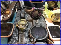 Big Digital Watch Lot For Part Or Repair Garmin, Apple, Casio, Timex, Shark, Samsung