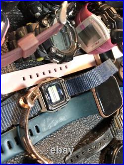 Big Digital Watch Lot For Part Or Repair Garmin, Apple, Casio, Timex, Shark, Samsung
