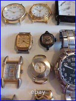 Big Lot Watches Vintage Mens & Ladies for parts & repairs