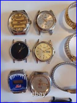 Big Lot Watches Vintage Mens & Ladies for parts & repairs