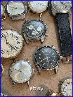 Big Vintage Mixed Watch Lot For Repair Parts Or Working Looks To Be Mostly Men