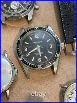 Big Vintage Mixed Watch Lot For Repair Parts Or Working Looks To Be Mostly Men