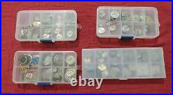 Big lot Vintage Watchmaker movements spare parts repair Mostly Swiss