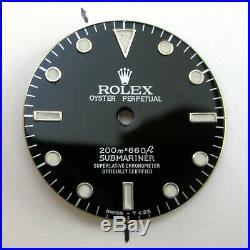 Black Dial Fits Rolex Submariner 5513 Watch Dial Repair Part