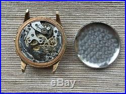 Bovet rare vintage working chronograph men's watch 1940's for parts or repair