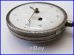Breguet A Paris Silver Verge Fusee Pocket Watch For Parts/repair