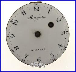 Breguet A Paris Verge Fusee Pocket Watch Movement Spares Or Repairs Vv40
