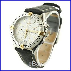 Breitling Callisto B11045 Chrono White Dial 2-tone Bezel S. S. Watch Parts/repair