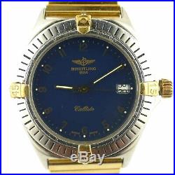 Breitling Callisto Navy Blue Dial 2-tone G. P. +s. S. Watch Head For Parts/repairs
